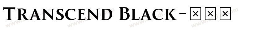 Transcend Black字体转换